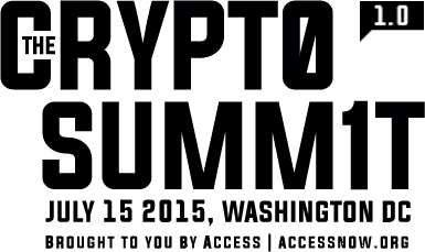The Crypto Summit: see you at part II at Rightscon Silicon Valley 2016! This event is brought to you by Access at accessnow.org