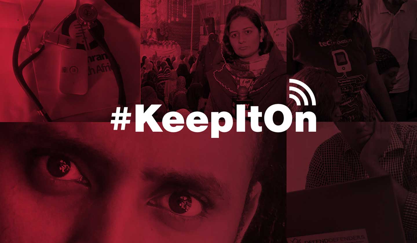 Collage of images about #KeepItOn