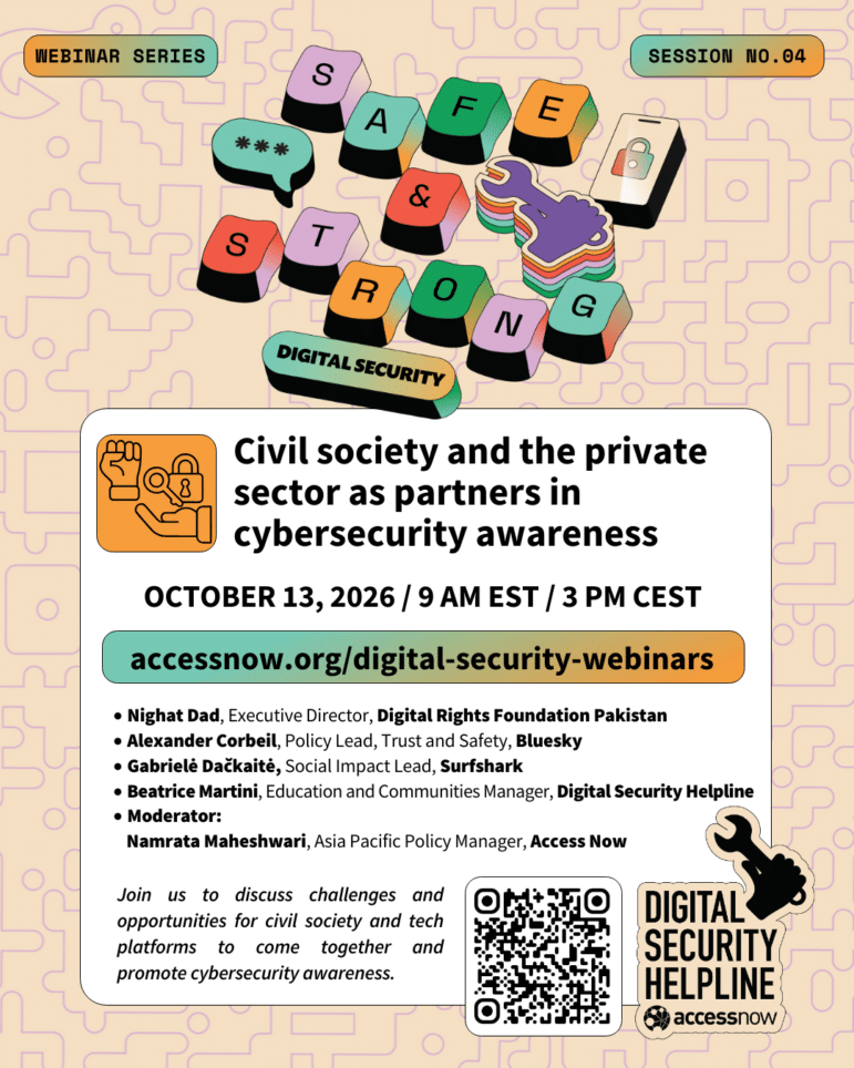 civil society and the private sector as partners in cybersecurity awareness